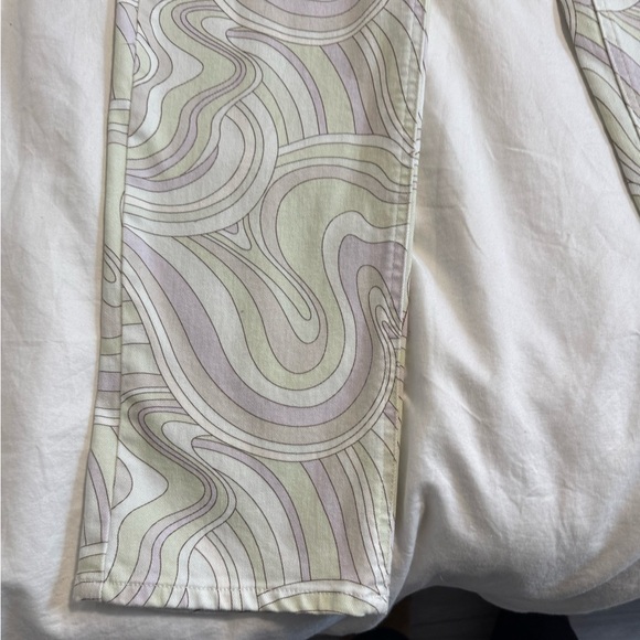 WILFRED Free Vera Pant Printed High Waisted Twill Pants Soft Swirls Neutral - 8 - Picture 7 of 16